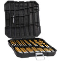 99-Piece Titanium Coated HSS Twist Drill Bit Set (Straight Shank)