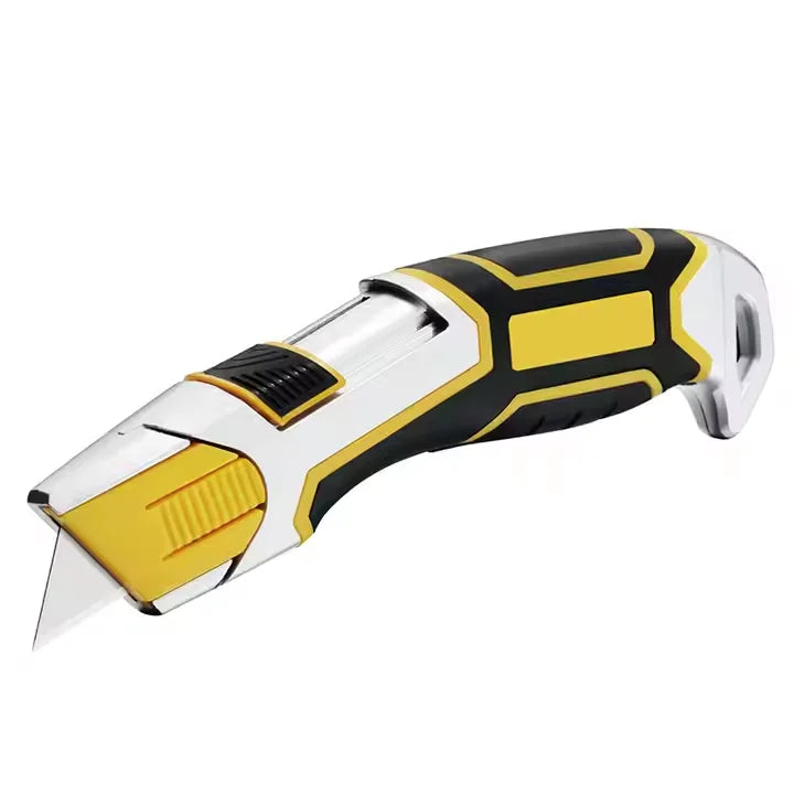 Auto-Retractable Safety Utility Knife with Quick Blade Change