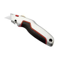 Heavy Duty Utility Knife with Alloy TPR Body and Spare Blade Storage