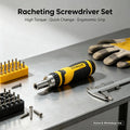 57-Piece Professional Ratchet Tool Set with CRV Bits and Sockets