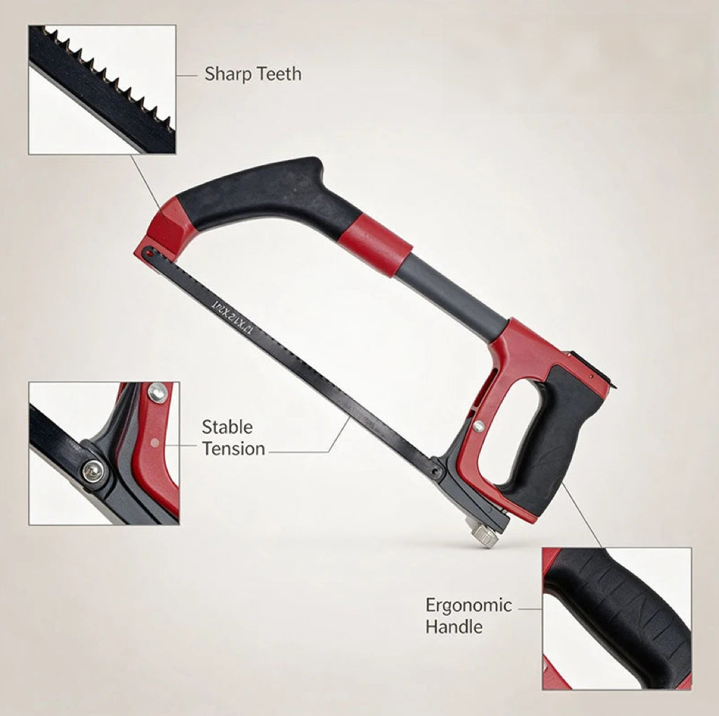Professional 12-Inch Multifunction Hacksaw for Woodworking